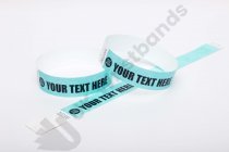 Premium Custom Printed Aqua Tyvek Wristbands 3/4"