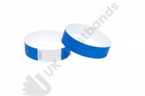 100 Premium Blue Tyvek Wristbands 3/4"