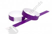 100 Premium Purple Tyvek Wristbands 3/4″