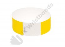 100 Premium Yellow Tyvek Wristbands