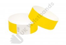 100 Premium Yellow Tyvek Wristbands