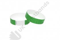 100 Premium Dark Green Tyvek Wristbands 3/4"