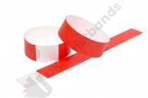 100 Premium Red Tyvek Wristbands