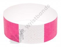 100 Premium Neon Pink Tyvek Wristbands