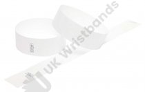 100 Premium White Tyvek Wristbands