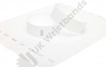 100 Premium White Tyvek Wristbands