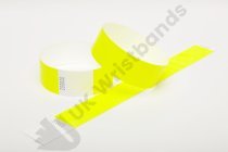 Premium Neon Yellow Tyvek Wristbands