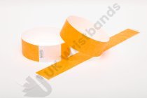 Premium Neon Orange Tyvek Wristbands