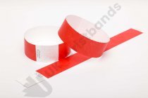 Premium Red Tyvek Wristbands