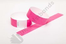Premium Neon Pink Tyvek Wristbands