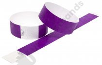 100 Premium Purple Tyvek Wristbands